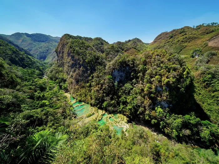 Framed Print : Semuc Champey Natural Monument, elevated view, Lanquin, Alta Verapaz Department, Guatemala Framed Print : Semuc Champey Natural Monument, elevated view, Lanquin, Alta Verapaz Department, Guatemala