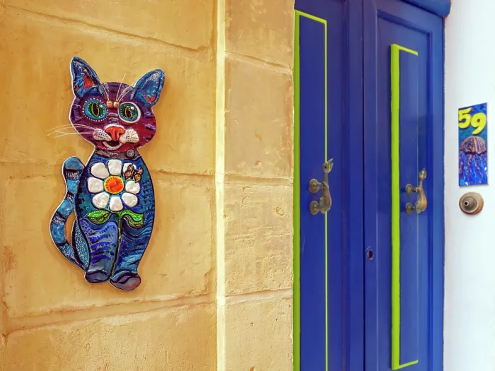 Framed Print : Senglea (L-Isla) - one of the Three Cities, Catty Door Decorations Senglea, Valletta, Malta Framed Print : Senglea (L-Isla) - one of the Three Cities, Catty Door Decorations Senglea, Valletta, Malta