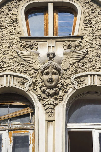 Serbia, Belgrade, City center, Art nouveau Smederevska bank building, built 1910-1912