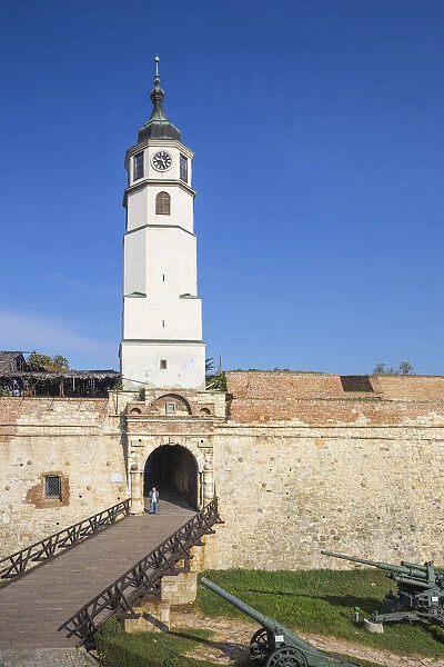 Serbia, Belgrade, Kalemegdan Park, Belgrade Fortress, Clock tower