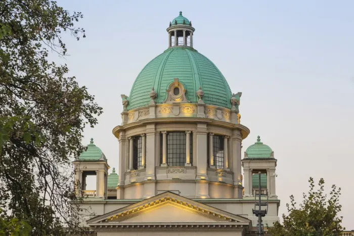 Framed Print : Serbia, Belgrade, National Assembly Framed Print : Serbia, Belgrade, National Assembly