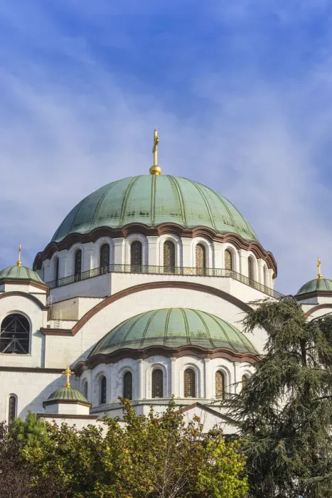 Framed Print : Serbia, Belgrade, St Sava Temple - The largest orthodox cathedral in the world