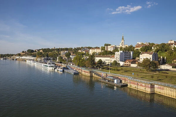 Serbia, Belgrade, View of Sava River, St