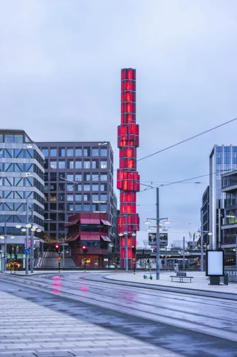 Framed Print : Sergels torg in winter, Stockholm, Sweden