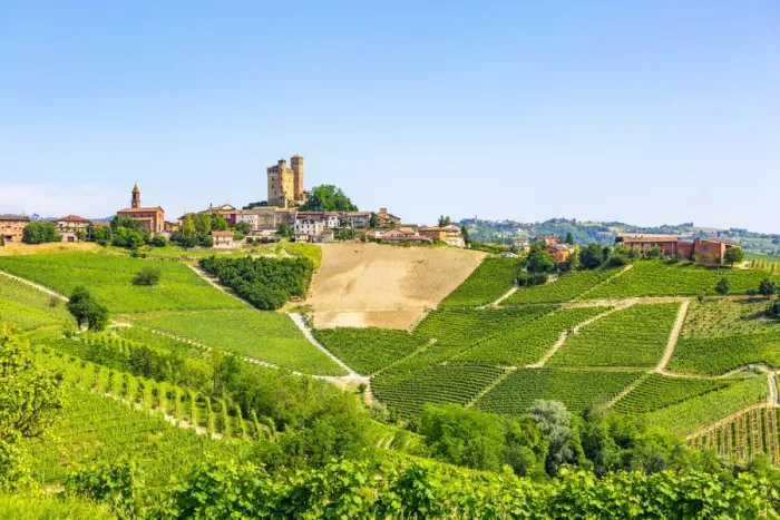 Framed Print : Serralunga d Alba, Barolo wine region, Langhe, Piedemont, Italy
