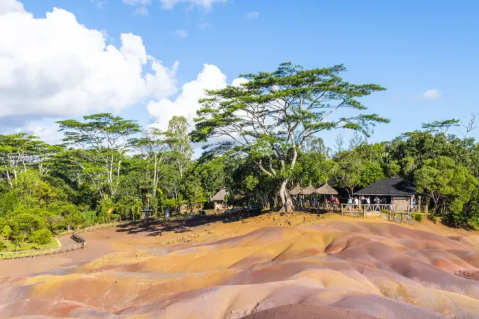 Framed Print : The seven colored earths. Chamarel, Black River (Riviere Noir), Mauritius, Africa