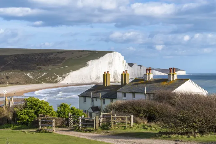 Framed Print : The Seven Sisters, Seaford, East Sussex, England, UK Framed Print : The Seven Sisters, Seaford, East Sussex, England, UK