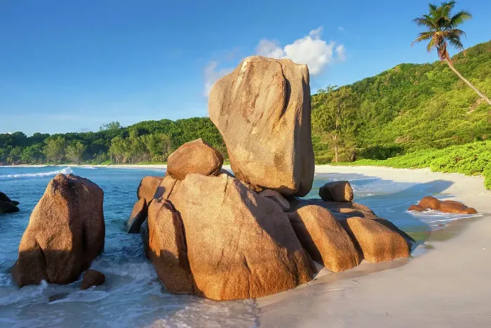 Framed Print : Seychelles, La Digue, Anse Cocos beach, Indian Ocean Framed Print : Seychelles, La Digue, Anse Cocos beach, Indian Ocean