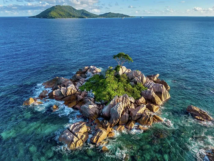 Framed Print : Seychelles, La Digue, Ave Maria Rock, Indian Ocean Framed Print : Seychelles, La Digue, Ave Maria Rock, Indian Ocean