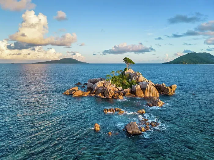Framed Print : Seychelles, La Digue, Ave Maria Rock, Indian Ocean Framed Print : Seychelles, La Digue, Ave Maria Rock, Indian Ocean