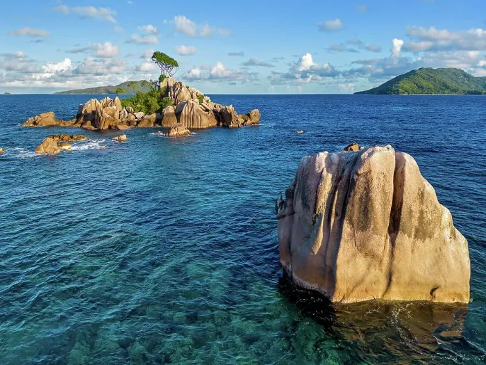 Framed Print : Seychelles, La Digue, Ave Maria Rock, Indian Ocean Framed Print : Seychelles, La Digue, Ave Maria Rock, Indian Ocean