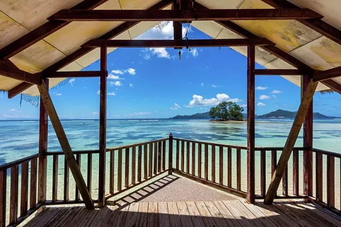 Framed Print : Seychelles, La Digue, La Passe village, Old Pier Union Estate, Indian Ocean Framed Print : Seychelles, La Digue, La Passe village, Old Pier Union Estate, Indian Ocean