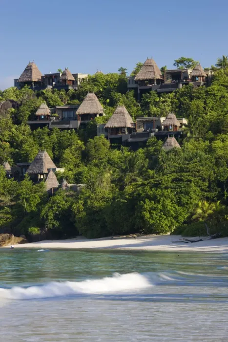 Framed Print : Seychelles, Mahe Island, Anse Boileau, bungalows of the Maia Luxury Resort and Spa Framed Print : Seychelles, Mahe Island, Anse Boileau, bungalows of the Maia Luxury Resort and Spa