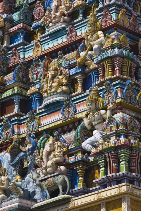 Framed Print : Seychelles, Mahe Island, Victoria, Hindu Temple Framed Print : Seychelles, Mahe Island, Victoria, Hindu Temple