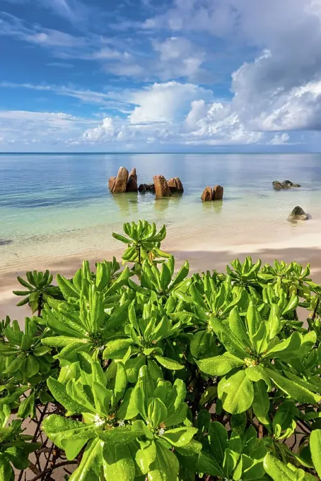 Framed Print : Seychelles, Praslin, Anse Citron beach, Indian Ocean Framed Print : Seychelles, Praslin, Anse Citron beach, Indian Ocean