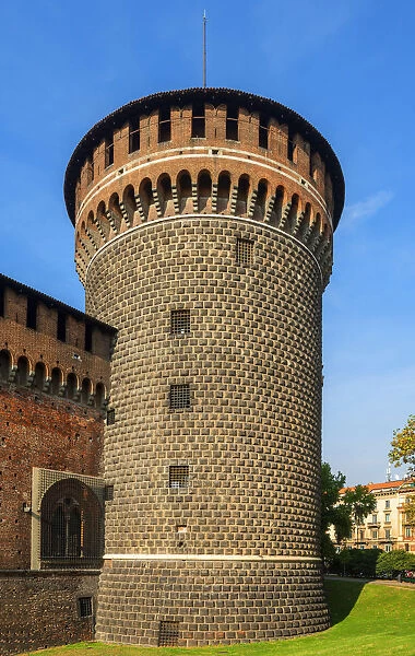 Sforzesco castle, Milan, Lombardy, Italy
