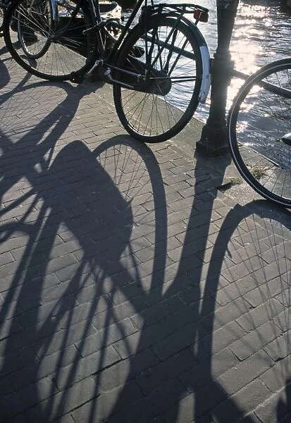 Shadow of Bikes, Amsterdam, Holland