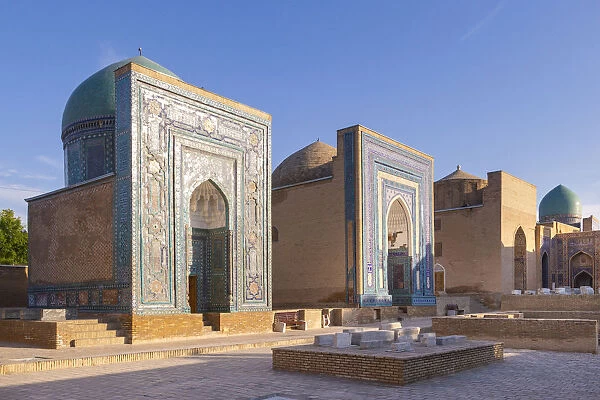 Shah i Zinda mausoleum complex in Samarkand. Sammarcanda, Uzbekistan, Central Asia