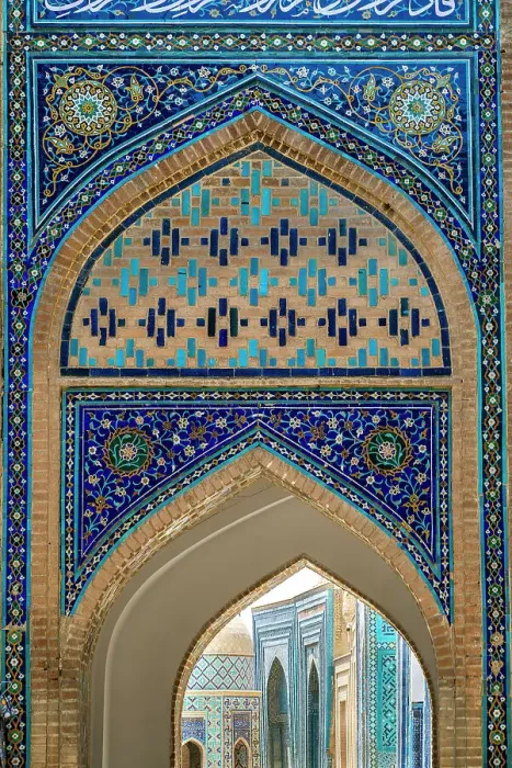 Framed Print : Shah-i-Zinda mausoleums, Samarkand, Uzbekistan Framed Print : Shah-i-Zinda mausoleums, Samarkand, Uzbekistan