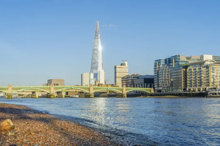 Framed Print : The Shard and River Thames cityscape, City of London, London, England, UK Framed Print : The Shard and River Thames cityscape, City of London, London, England, UK