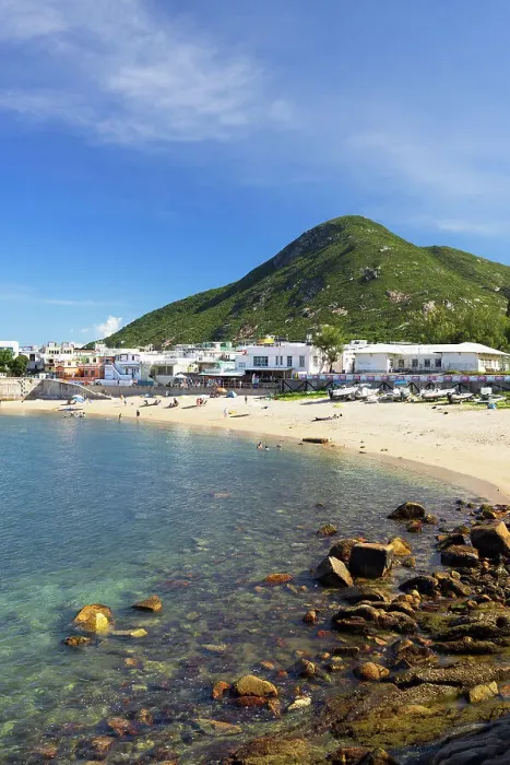 Framed Print : Shek O beach, Hong Kong Island, Hong Kong