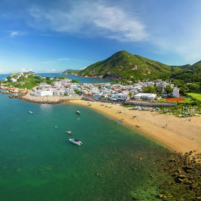 Framed Print : Shek O beach, Hong Kong Island, Hong Kong