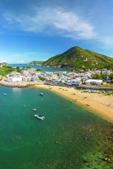 Framed Print : Shek O beach, Hong Kong Island, Hong Kong