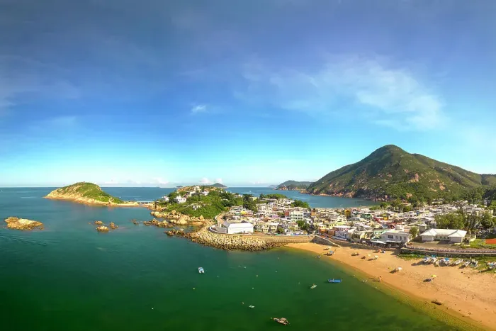 Framed Print : Shek O beach, Hong Kong Island, Hong Kong