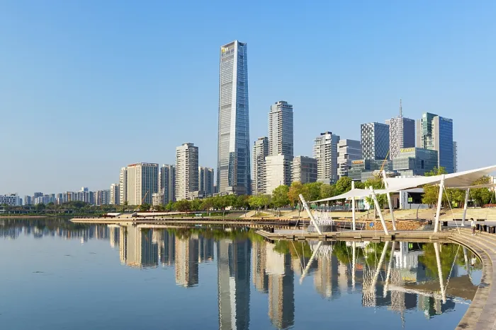 Framed Print : One Shenzhen Bay Tower and skyline from Talent Park, Shenzhen Bay, Shenzhen, Guangdong, China Framed Print : One Shenzhen Bay Tower and skyline from Talent Park, Shenzhen Bay, Shenzhen, Guangdong, China