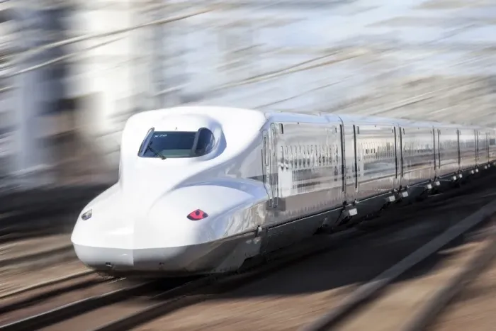 Framed Print : Shinkansen bullet train, Kyoto station, Kyoto prefecture, Japan