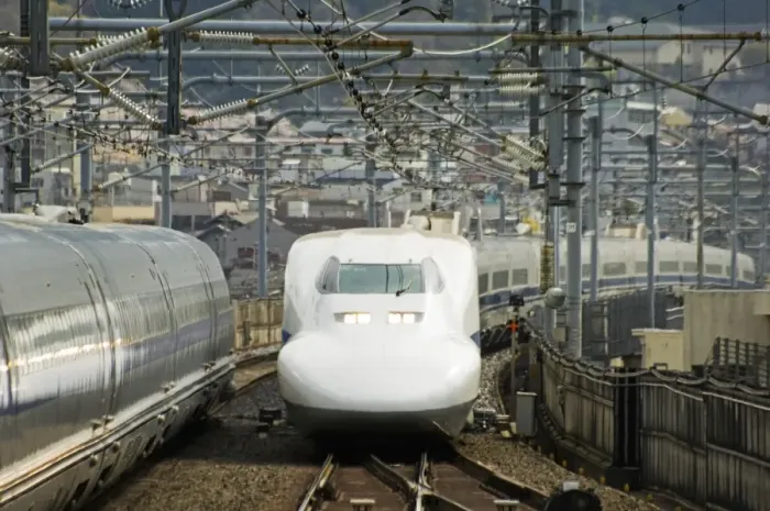 Framed Print : Shinkansen bullet train at Kyoto station Framed Print : Shinkansen bullet train at Kyoto station