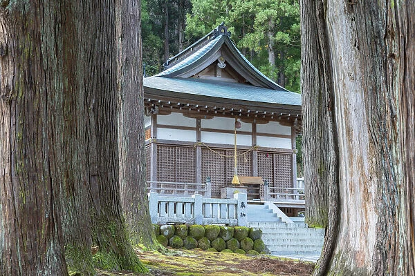 Shinto shrine, Ainokura, Gokayama, Toyama Prefecture, Japan