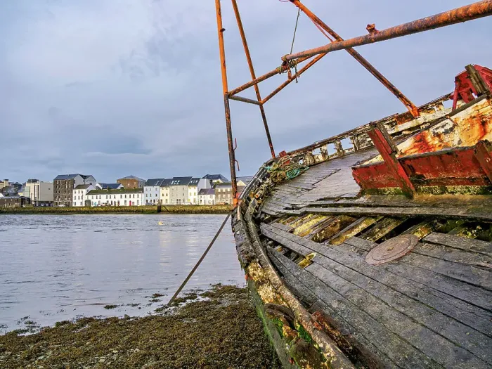 Framed Print : Shipwreck at Nimmo's Pier, Galway, County Galway, Ireland Framed Print : Shipwreck at Nimmo's Pier, Galway, County Galway, Ireland