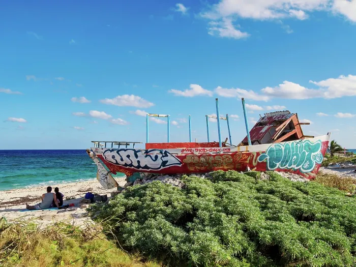 Framed Print : Shipwreck at Playa Punta Morena, Cozumel Island, Quintana Roo State, Mexico Framed Print : Shipwreck at Playa Punta Morena, Cozumel Island, Quintana Roo State, Mexico