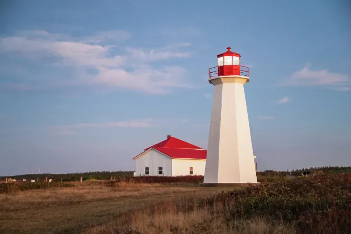Framed Print : Shipwreck Point lighthouse, Prince Edward Island, Canada