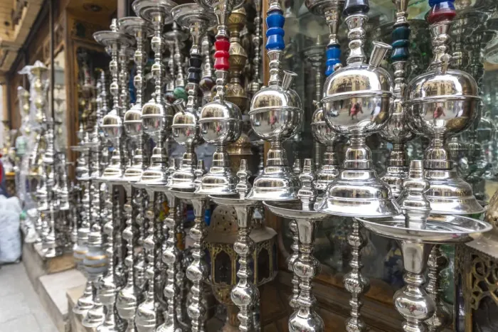 Framed Print : Shisha Pipes, Khan el-Khalili bazaar (Souk), Cairo, Egypt Framed Print : Shisha Pipes, Khan el-Khalili bazaar (Souk), Cairo, Egypt