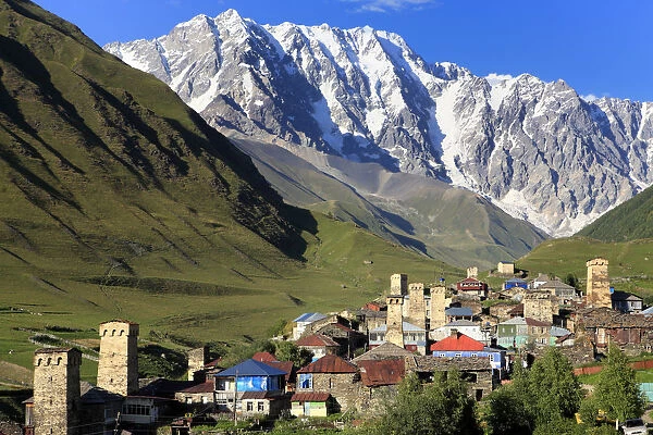 Shkhara peak (5068 m), Ushghuli community, Upper Svanetia, Georgia