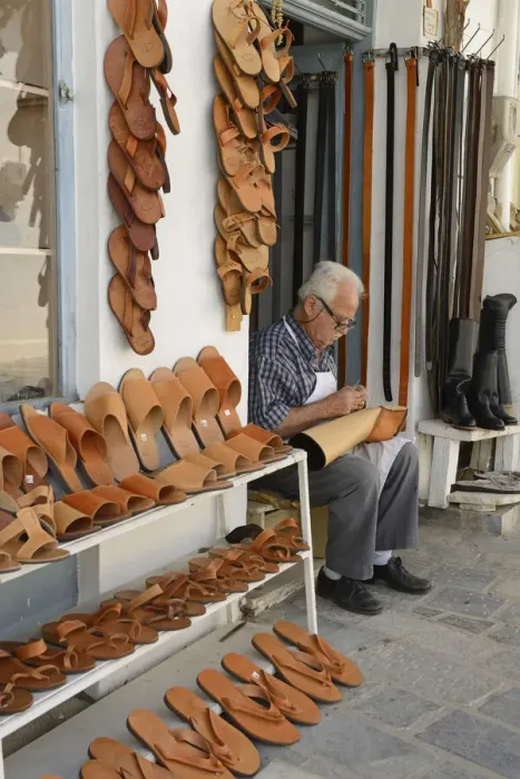 Framed Print : Shoemaker in Kritsa, Crete, Greece, Europe Framed Print : Shoemaker in Kritsa, Crete, Greece, Europe