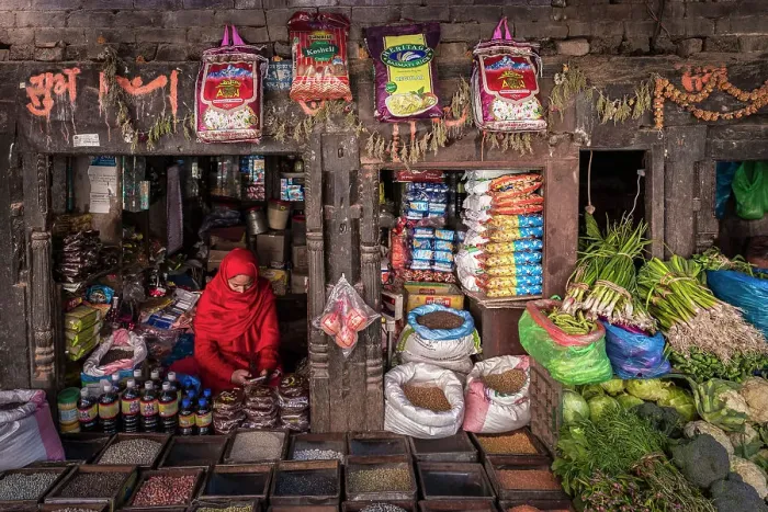 Framed Print : Shop in Bhaktapur, Kathmandu Valley, Nepal Framed Print : Shop in Bhaktapur, Kathmandu Valley, Nepal