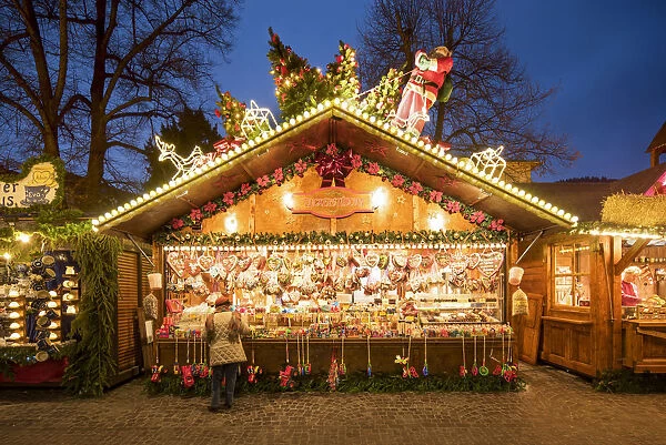 Shop on the Christmas market in Heidelberg, Baden-WAorttemberg, Germany