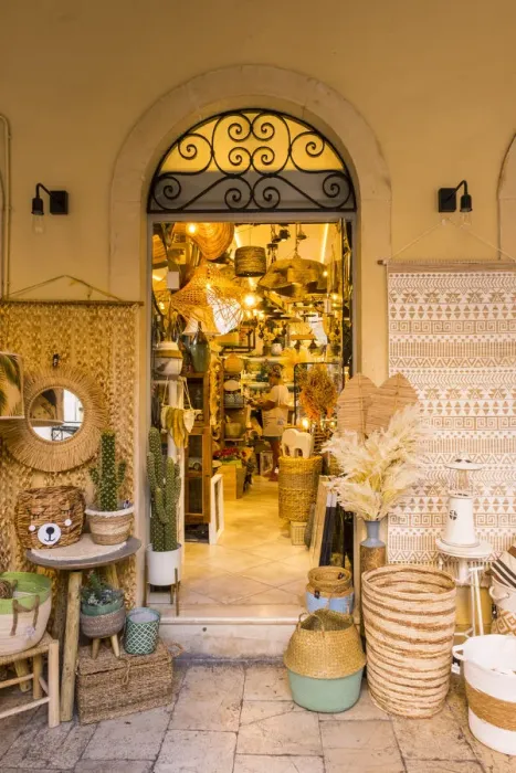 Framed Print : Shop in Corfu Town, Corfu, Ionian Islands, Greece