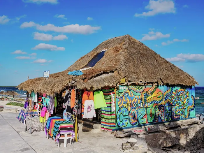 Framed Print : Shop at Mezcalito Beach, Cozumel Island, Quintana Roo State, Mexico Framed Print : Shop at Mezcalito Beach, Cozumel Island, Quintana Roo State, Mexico