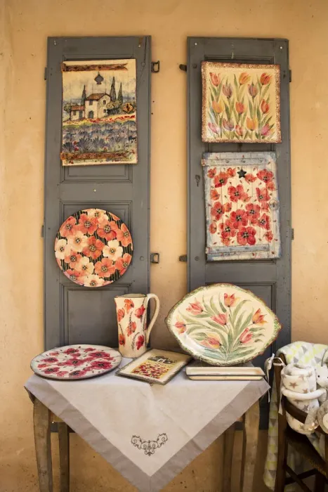 Framed Print : Shop selling local products in Valensole, Provence, France Framed Print : Shop selling local products in Valensole, Provence, France