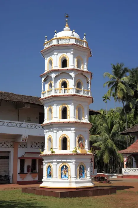 Framed Print : Shri Mahalasa Narayani Temple (18th century), Mardol, Goa, India