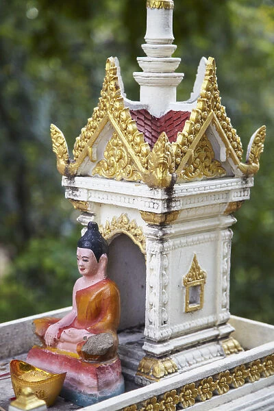 Shrine at Wat Phnom, Phnom Penh, Cambodia