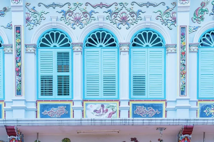 Framed Print : Shuttered windows at The Shrine of the Serene Light, Old town, Phuket, Thailand Framed Print : Shuttered windows at The Shrine of the Serene Light, Old town, Phuket, Thailand