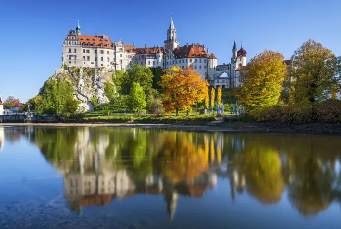 Framed Print : Sigmaringen Castle in Autumn, Baden-Wurttemberg, Germany Framed Print : Sigmaringen Castle in Autumn, Baden-Wurttemberg, Germany