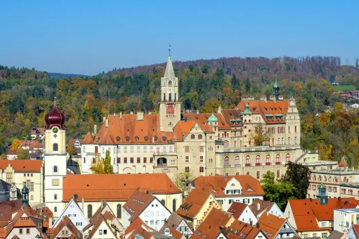 Framed Print : Sigmaringen castle in autumn, Reutlingen, Baden-WAorttemberg, Germany Framed Print : Sigmaringen castle in autumn, Reutlingen, Baden-WAorttemberg, Germany