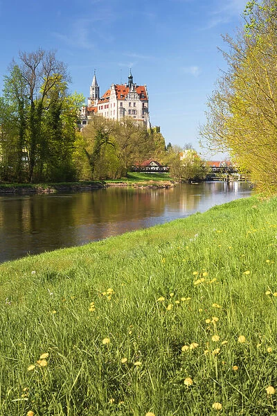 Sigmaringen Castle, Upper Danube nature park Park, Swabian Alb, Baden-Wurttemberg, Germany, Europe