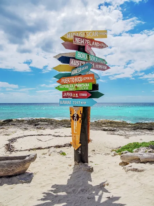Framed Print : Sign with directions at Punta Sur, Cozumel Island, Quintana Roo State, Mexico Framed Print : Sign with directions at Punta Sur, Cozumel Island, Quintana Roo State, Mexico